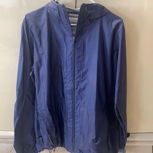 Columbia navy blue rain jacket